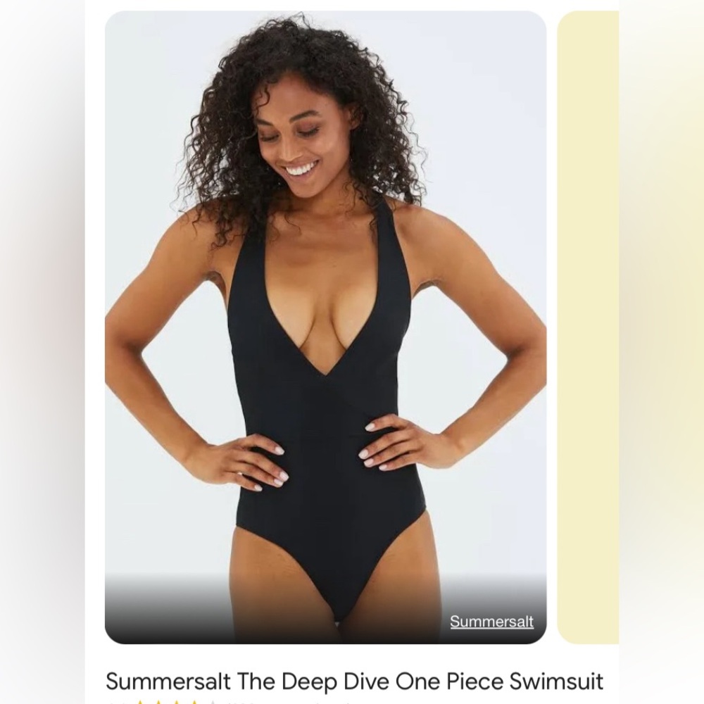 NWOT Summersalt Deep Dive plunge one piece swimsuit
